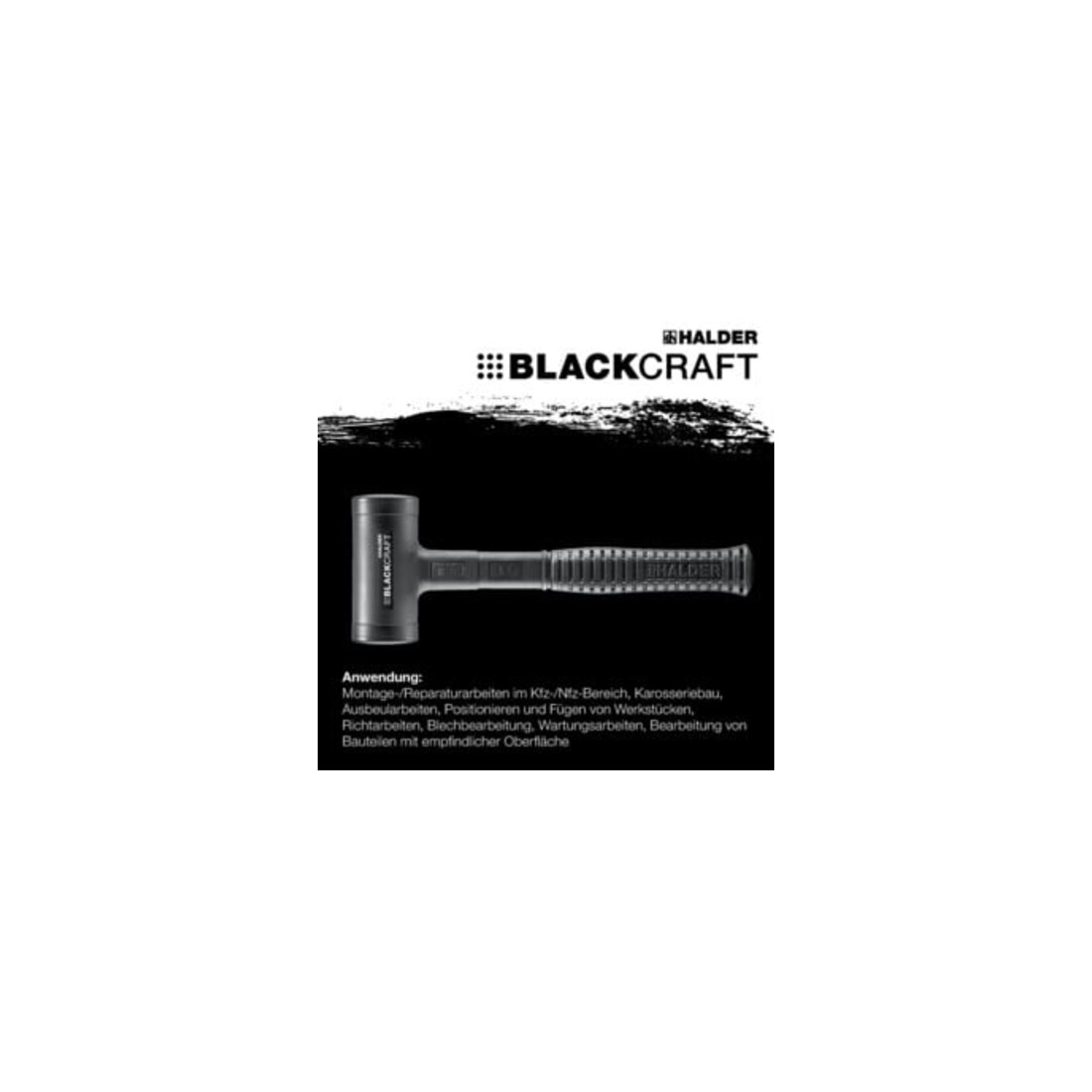 Halder Schonhammer BLACKCRAFT Gesamt-L.315mm Kopf-D.60mm STA rückschlagfrei