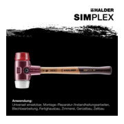 Halder Schonhammer Simplex 30 mm Plastique/Nylon-2