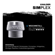 Halder Schonhammer SIMPLEX 40mm Nylon/Mou.-5
