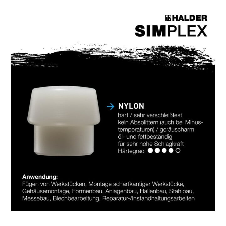 Halder Schonhammer Simplex 40mm Superpl./Nylon