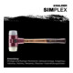 Halder Schonhammer Simplex 40mm TPE-milieu/Nylon-5