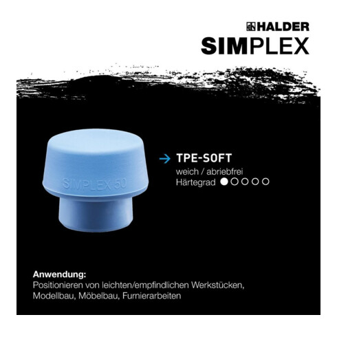 Halder Schonhammer Simplex 50/40 TPE-soft