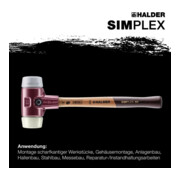 Halder Schonhammer Simplex 50 mm TPE-milieu/Nylon-4