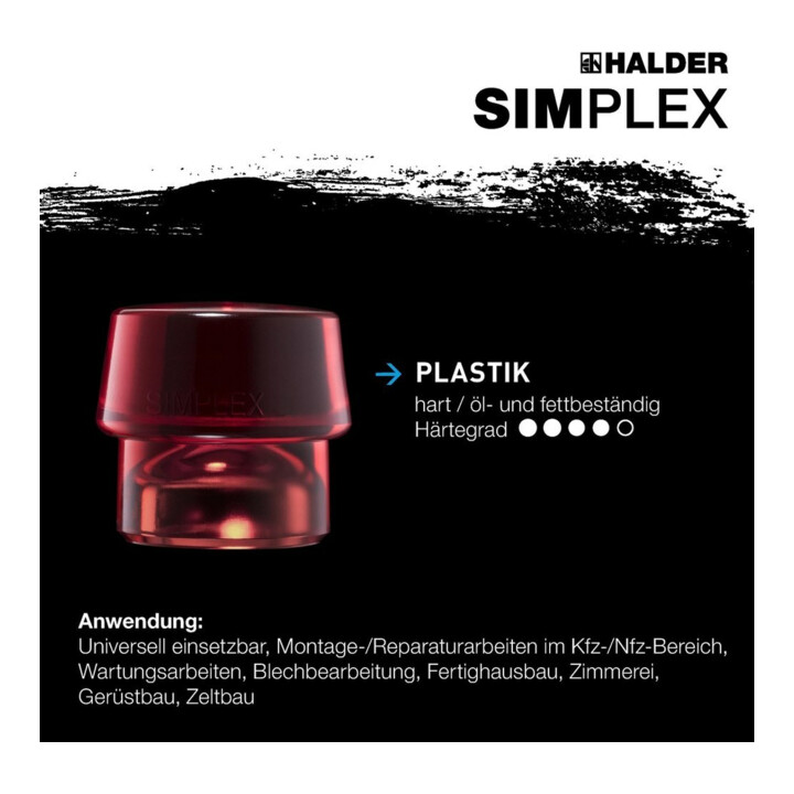 Halder Schonhammer Simplex 50mm TPE-soft/Pla.
