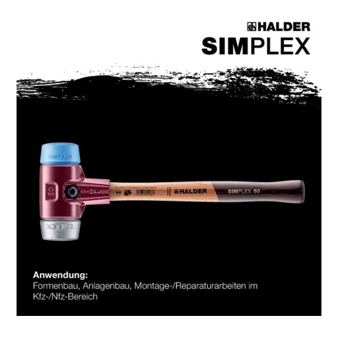 Halder Schonhammer Simplex 50mm TPE-soft/WM