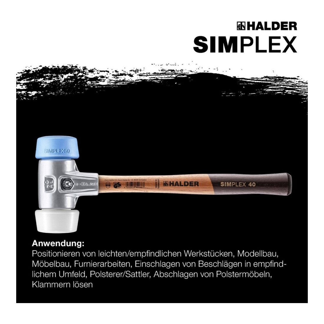 Halder Schonhammer SIMPLEX 50mm TPE/Superpl.