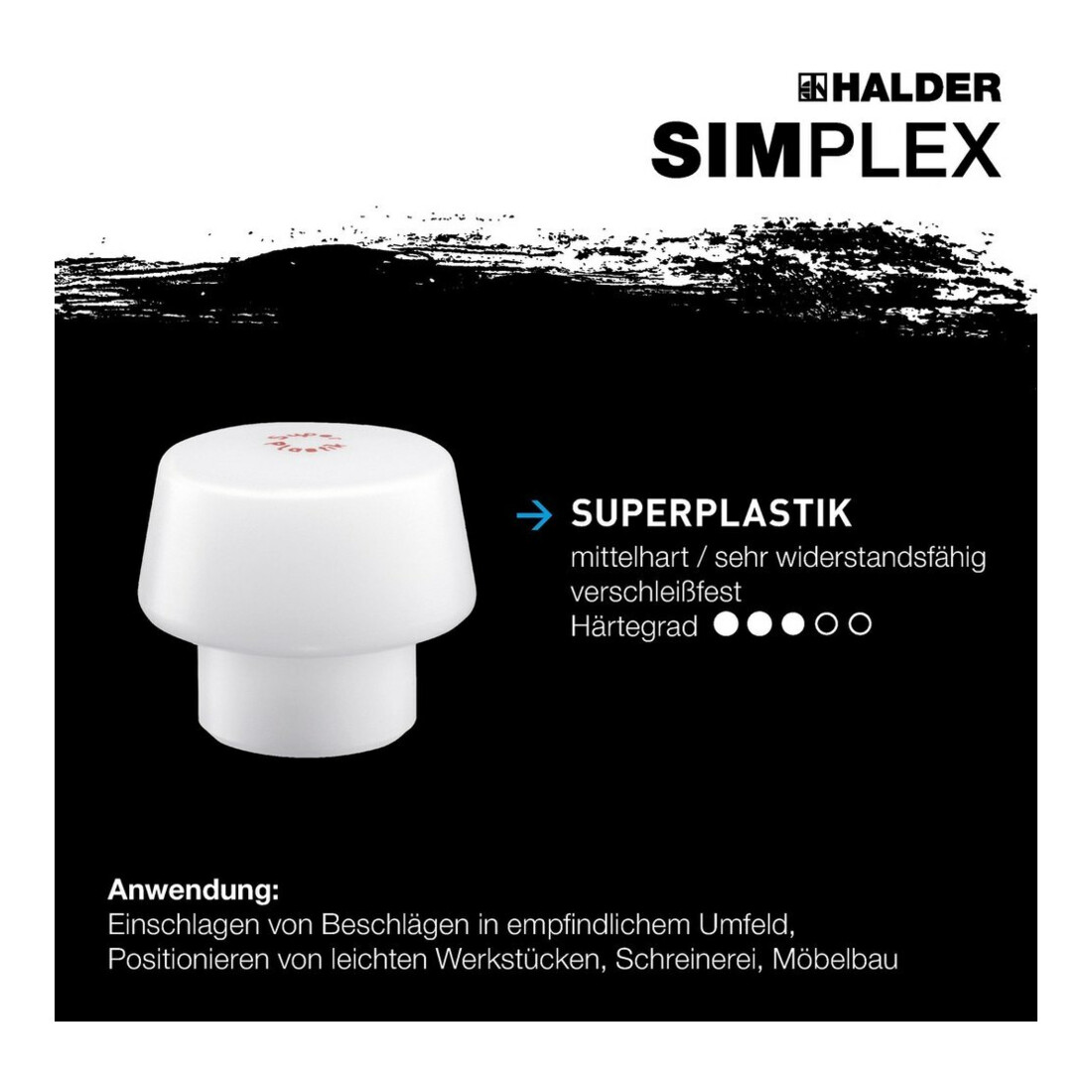 Halder Schonhammer SIMPLEX 50mm TPE/Superpl.