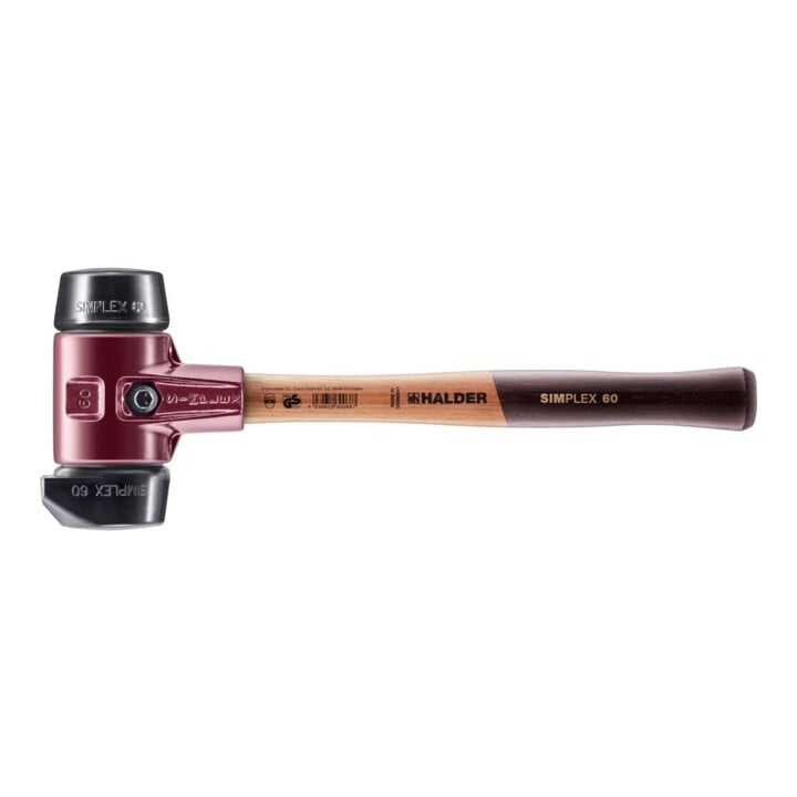 Halder Schonhammer SIMPLEX 60 mm caoutchouc avec pied acier fonte