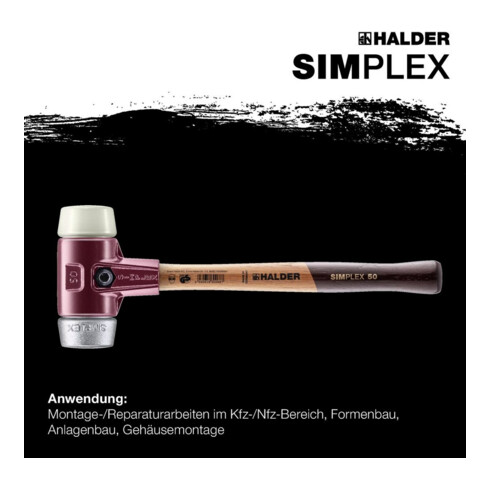 Halder Schonhammer SIMPLEX 60 mm Nylon/Mou