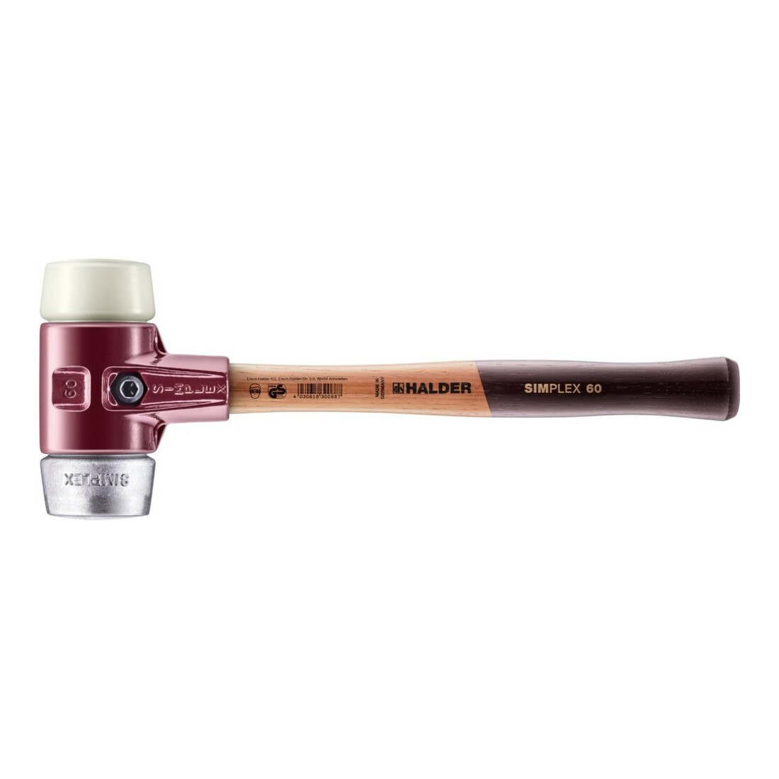 Halder Schonhammer SIMPLEX 60 mm Nylon/Mou