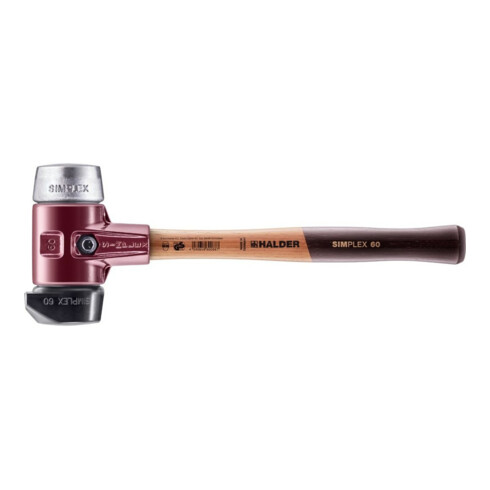 Halder Schonhammer SIMPLEX 60mm caoutchouc / métal tendre avec support boîtier en fonte d'acier