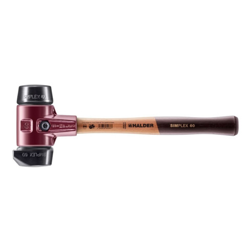 Halder Schonhammer SIMPLEX 60mm Gummi m. Standfuss Stahlgussgehäuse