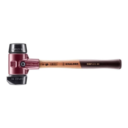 Halder Schonhammer SIMPLEX 60mm Gummi m. Standfuss Stahlgussgehäuse