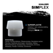 Halder Schonhammer Simplex 60mm Superpl./Nylon-5