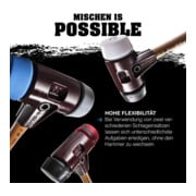 Halder Schonhammer Simplex 60mm TPE-milieu/Nylon