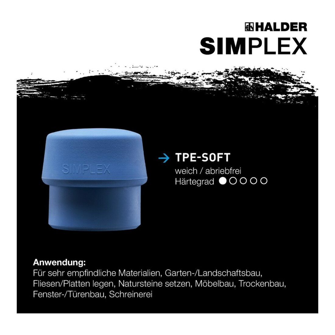 Halder Schonhammer SIMPLEX 60mm TPE-soft