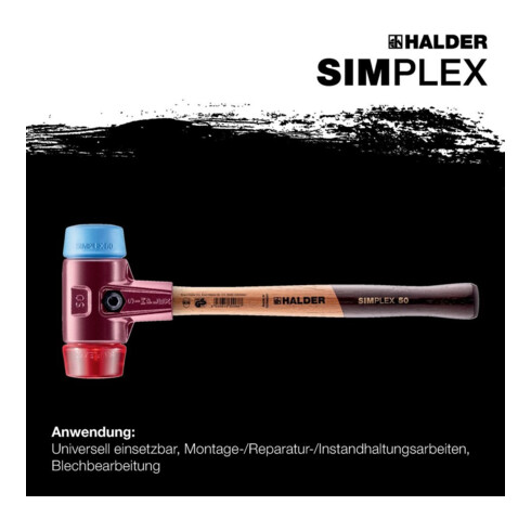 Halder Schonhammer Simplex 60mm TPE-soft/Pla.