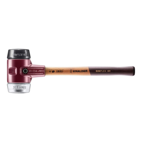 Halder Schonhammer SIMPLEX 80mm Caoutchouc/Matière souple