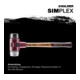 Halder Schonhammer SIMPLEX 80mm Caoutchouc/Matière souple-5