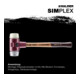Halder Schonhammer SIMPLEX 80mm Nylon/Matière souple-4