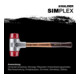 Halder Schonhammer SIMPLEX Alu 30mm Plastik-1