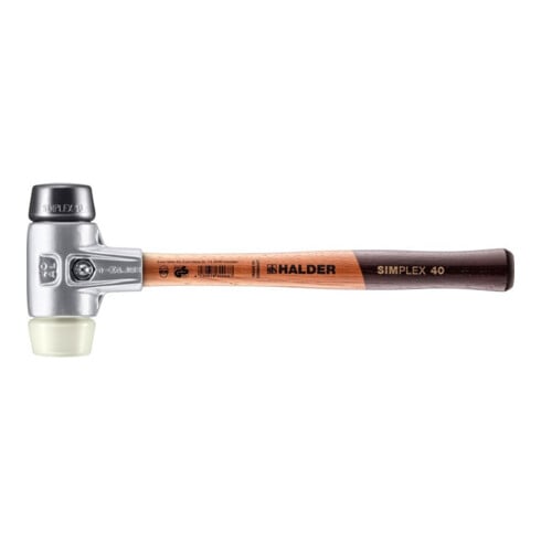 Halder Schonhammer Simplex alu 40 mm caoutchouc/nylon
