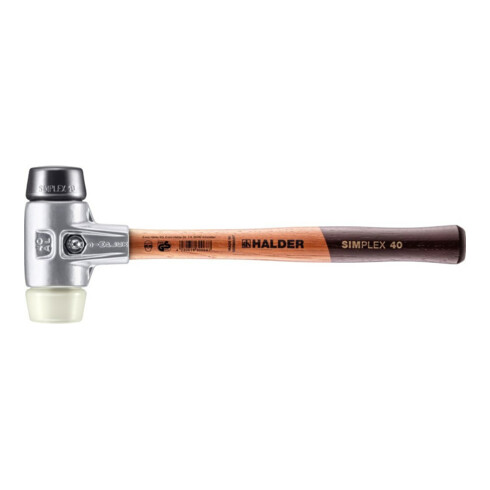 Halder Schonhammer Simplex alu 40 mm caoutchouc/nylon