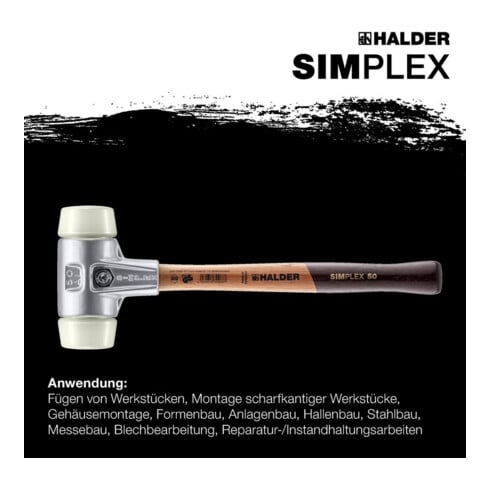 Halder Schonhammer SIMPLEX alu 40 mm nylon