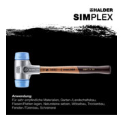 Halder Schonhammer SIMPLEX alu 40 mm TPE doux-2