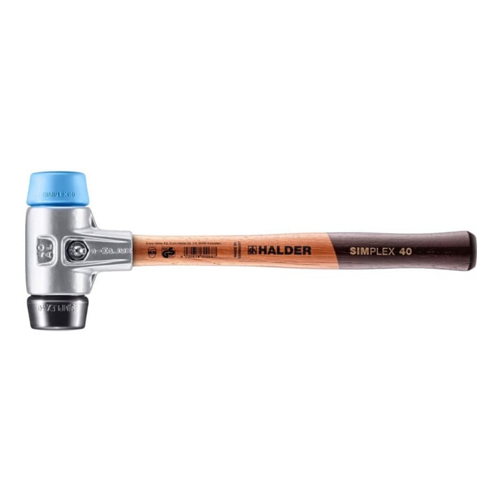 Halder Schonhammer Simplex alu 40 mm TPE doux/Caoutchouc