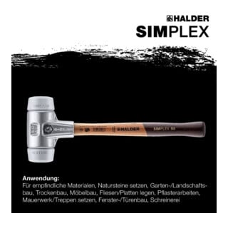 Halder Schonhammer SIMPLEX Alu 40mm TPE-mid