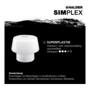 Halder Schonhammer Simplex alu 50/40 Superplastik-2