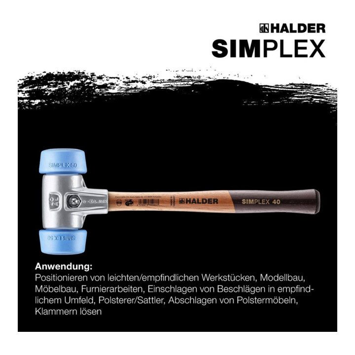 Halder Schonhammer Simplex alu 50/40 TPE doux