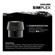 Halder Schonhammer Simplex alu 50 mm caoutchouc/nylon-5