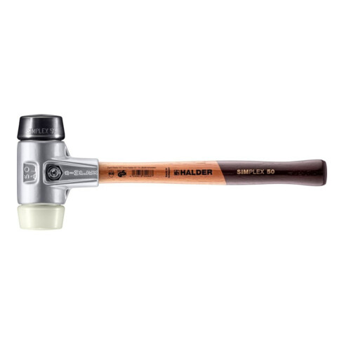 Halder Schonhammer Simplex alu 50 mm caoutchouc/nylon