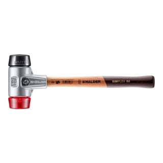 Halder Schonhammer Simplex alu 50 mm caoutchouc/plastique