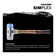Halder Schonhammer Simplex alu 50 mm TPE doux/moyen-2