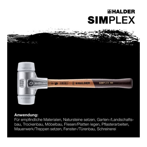 Halder Schonhammer SIMPLEX Alu 50mm TPE-mid