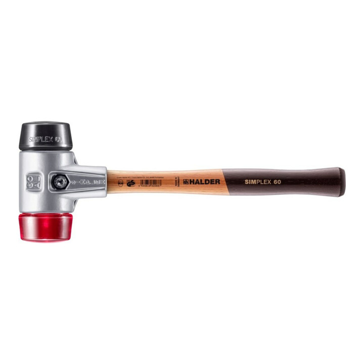 Halder Schonhammer Simplex alu 60 mm caoutchouc/plastique