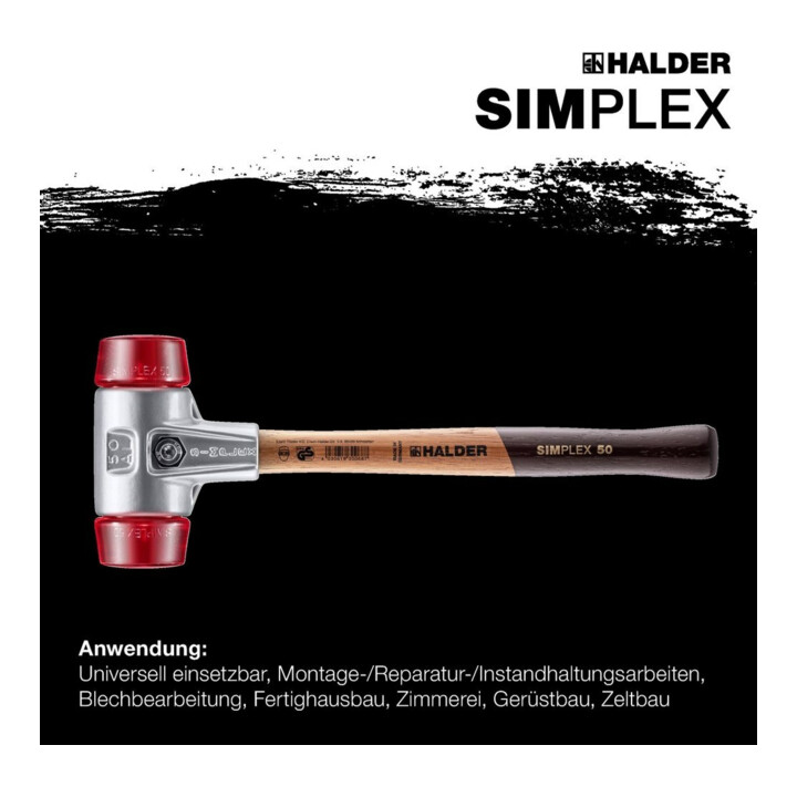 Halder Schonhammer SIMPLEX alu 60 mm plastique