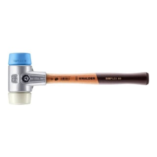 Halder Schonhammer Simplex alu 60 mm TPE doux/Nylon
