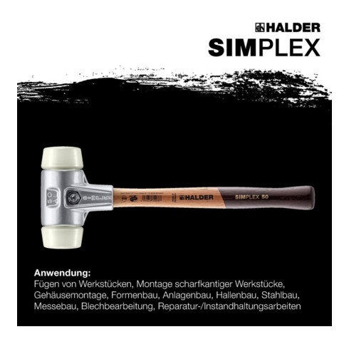 Halder Schonhammer SIMPLEX Alu 60mm Nylon