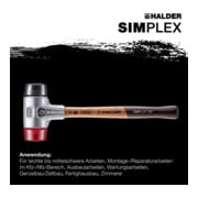 Halder Schonhammer Simplex Alug. 30mm Gummi/Plastik-4