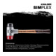 Halder Schonhammer Simplex Alug. 30mm Gummi/Plastik-5