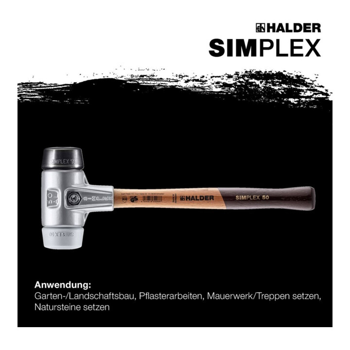 Halder Schonhammer Simplex Alug. 30mm Gummi/TPE-mid