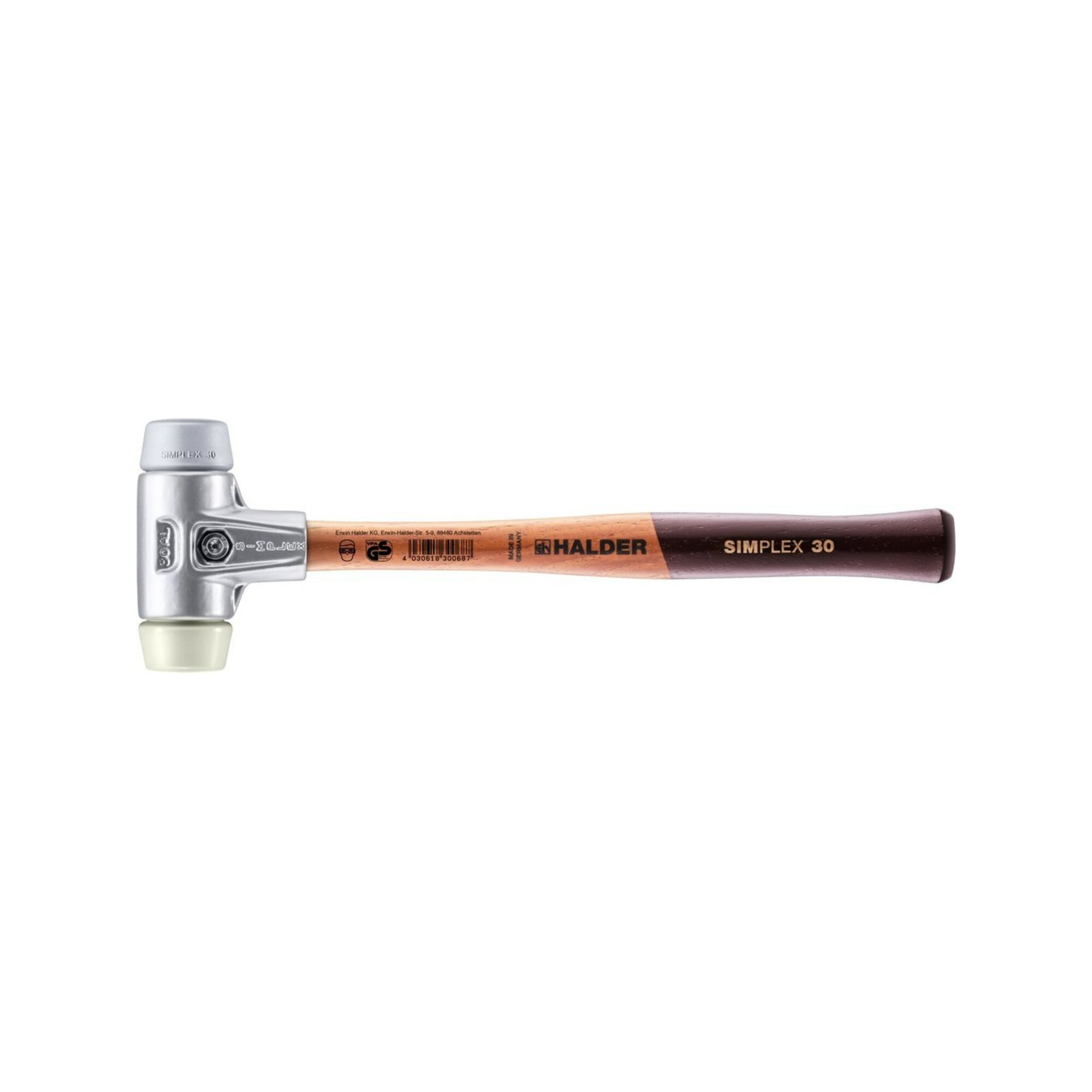Halder Schonhammer Simplex Alug. 30mm TPE-mid/Nylon