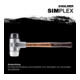 Halder Schonhammer Simplex Alug. 40mm Gummi/Superpl.-1