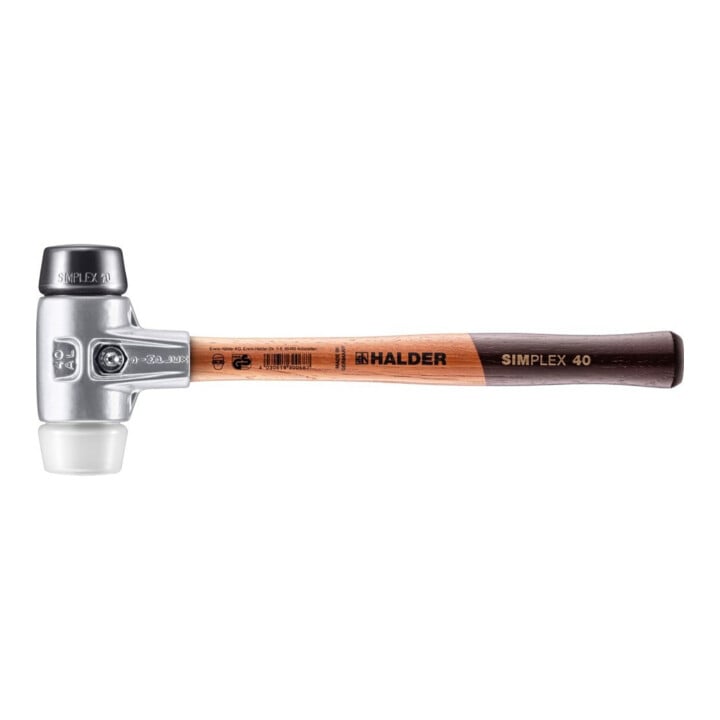 Halder Schonhammer Simplex Alug. 40mm Gummi/Superpl.