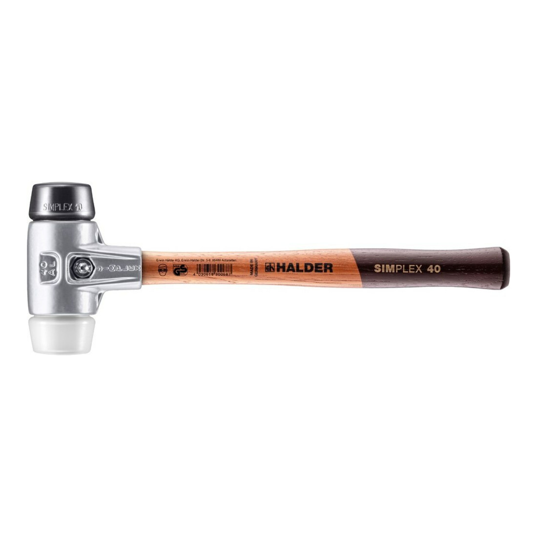 Halder Schonhammer Simplex Alug. 40mm Gummi/Superpl.
