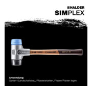 Halder Schonhammer Simplex Alug. 40mm TPE-soft/Gummi-5